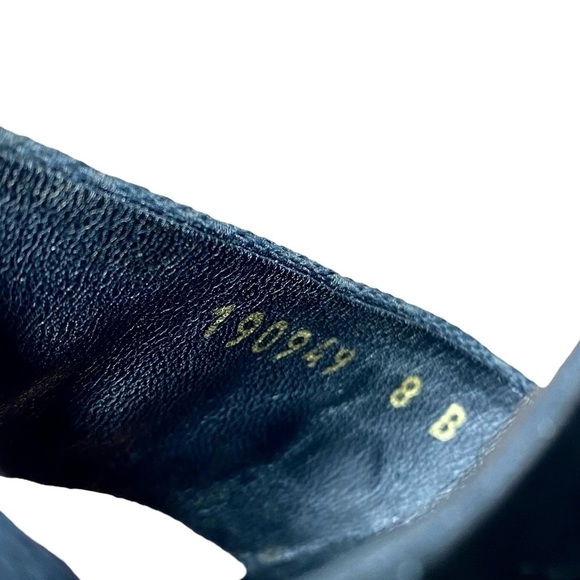 Gucci Black GG Monogram Logo Canvas Horsebit Slide Sandals Heels 8 US / 38 EU - Picture 7 of 7